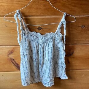 Billabong White and Black Top